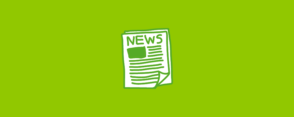 Stilisierte Zeitung auf der NEWS steht Stilisierte Zeitung auf der NEWS steht