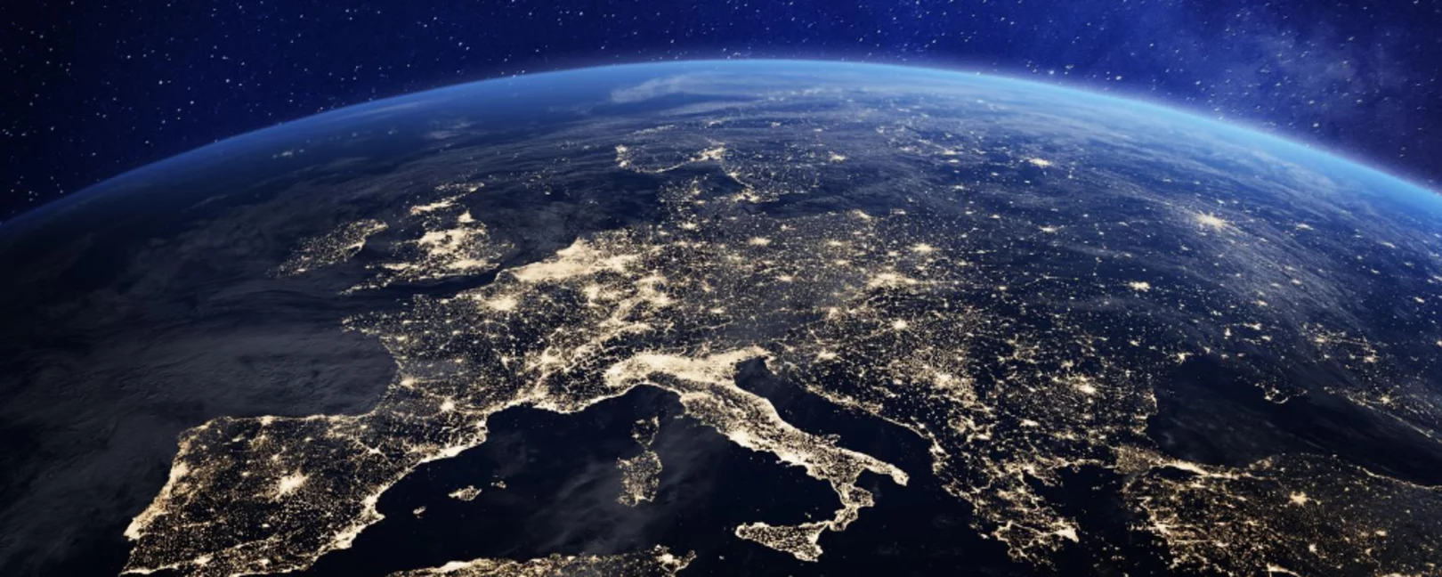 Blick auf Europa aus dem Weltall