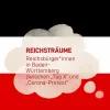 Kaiserreichflagge auf der steht: Reichsträume. Reichsbürger*innen in Baden-Württemberg zwischen "Tag X" und "Corona-Protest"