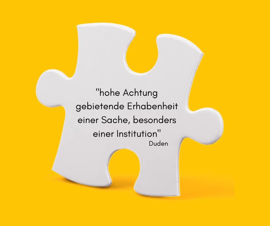 Definition von Würde Definition von Würde