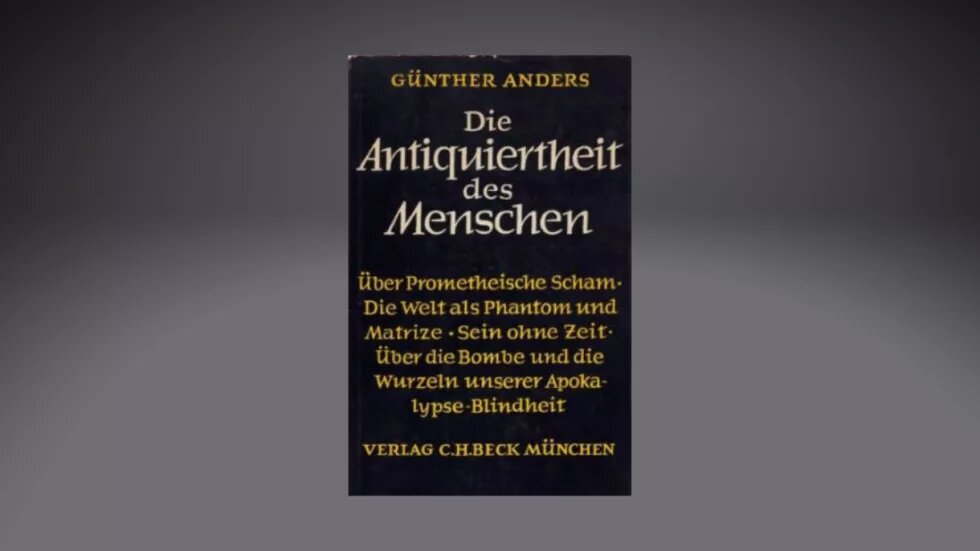 Cover des Buches Die Antiquiertheit des Menschen
